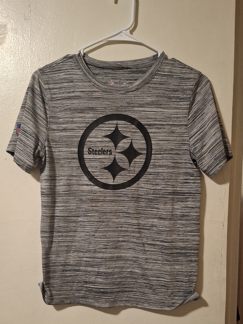 Pittsburgh Steelers Kids Short-Sleeve Heathered Gray Tee